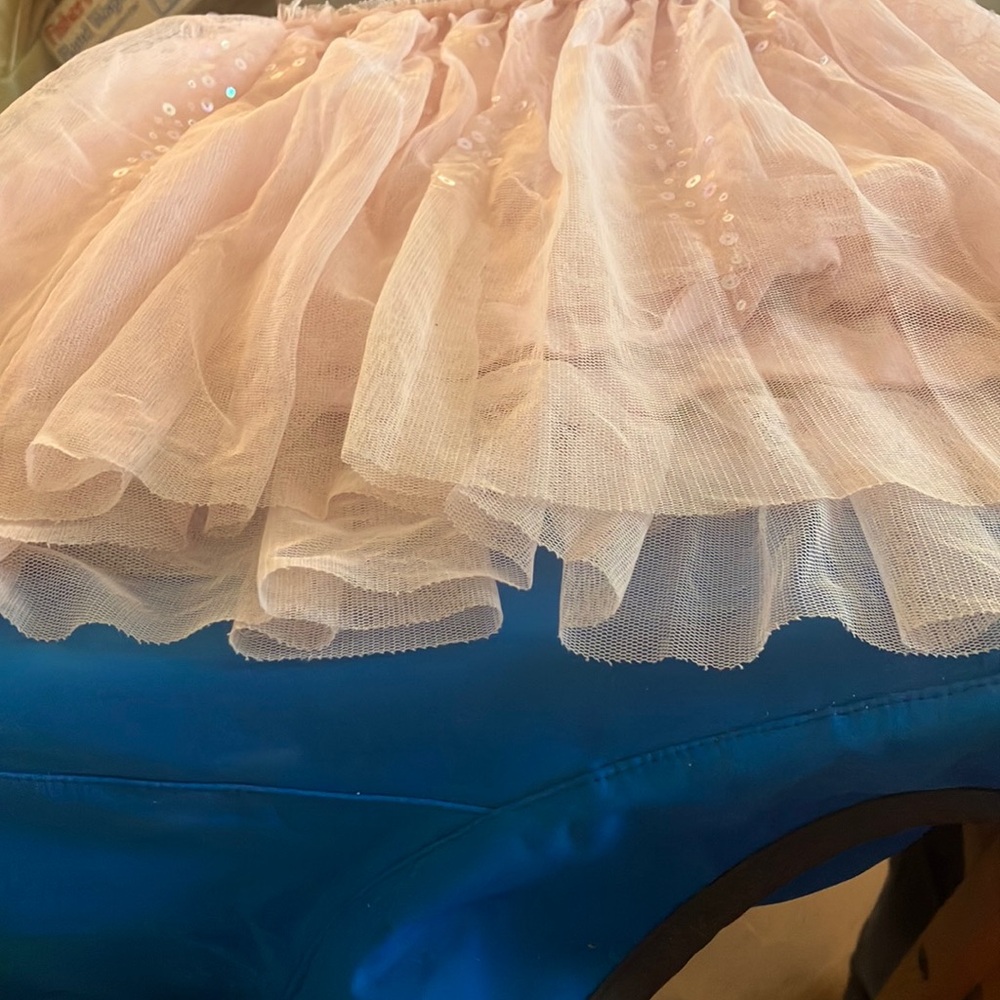 FINAL MARKDOWN Justice Pink Tulle Skort with Sequins 8